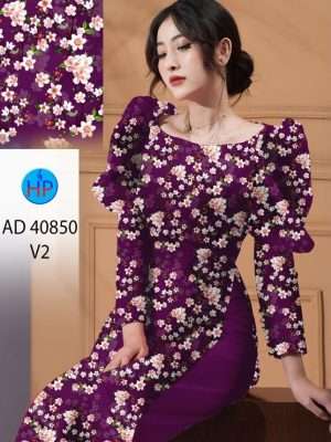 Vải Áo Dài Hoa Đào AD 40850 24